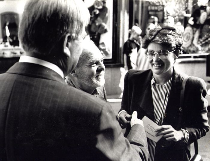 Rudolf und Gundl Hradil mit Hans Widrich, Salzburg, 1982